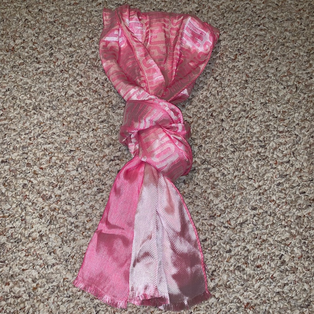 Pink Moschino scarf